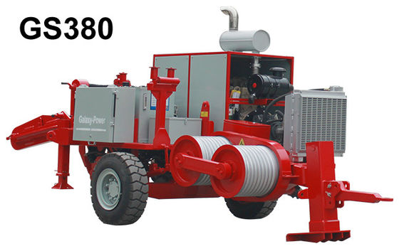 GS380 440kw 590hp ट्रांसमिशन लाइन स्ट्रिंगिंग हाइड्रोलिक कमिंस इंजन पुली