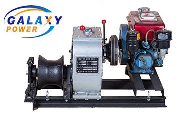 तेज़ गति गैस इंजन शाफ्ट संचालित 5 टन पेट्रोल इंजन संचालित केबल पुलर विंच