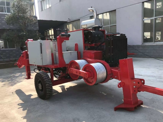 डीजल 330KV ट्रांसमिशन लाइन उपकरण GL2x50 10T ओवरहेड लाइन स्ट्रिंगिंग उपकरण