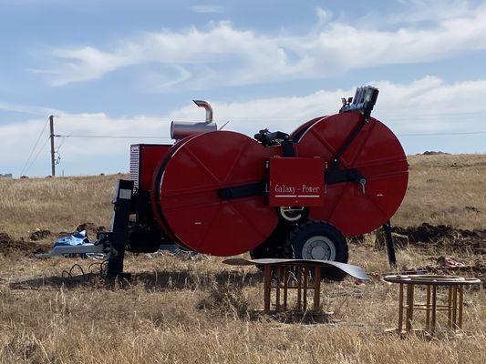 1x90kN उच्च गुणवत्ता वाले केबल हाइड्रोलिक कंडक्टर पुलर और पावर लाइन स्ट्रिंगिंग के लिए टेन्सर