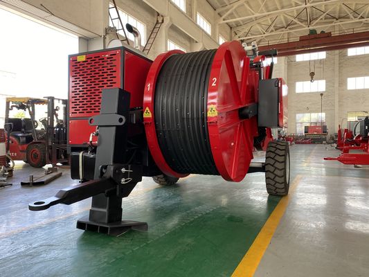 1x90kN उच्च गुणवत्ता वाले केबल हाइड्रोलिक कंडक्टर पुलर और पावर लाइन स्ट्रिंगिंग के लिए टेन्सर