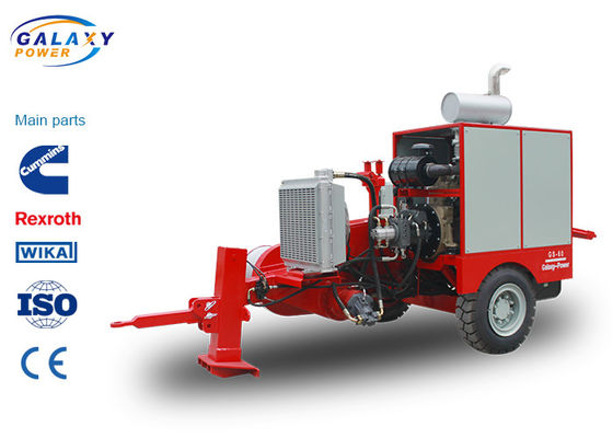 कम शोर के साथ हाइड्रोलिक चरखी कमिंस इंजन वायर स्ट्रिंगिंग उपकरण