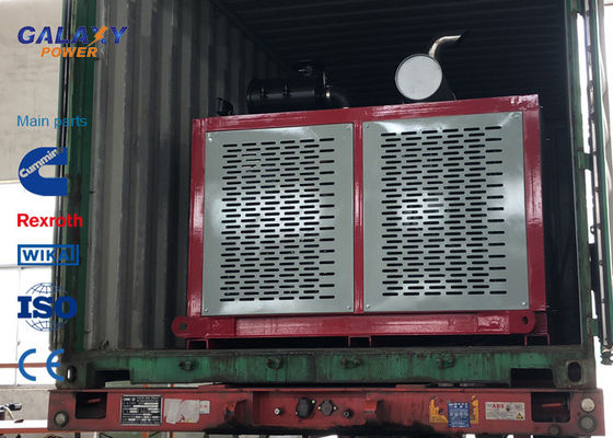 डबल व्हील हाइड्रोलिक पुलर और हाइड्रोलिक चरखी 77kw 103hp कमिंस इंजन