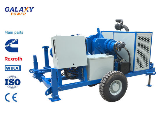 आईएसओ ब्लू कलर अंडरग्राउंड मशीन 49.2hp 100kN हाइड्रोलिक पुलर