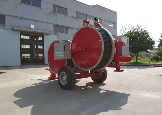 1x30KN 12kw (16hp) डीजल हाइड्रैसिक टेंशनर ट्रांसमिशन लाइन उपकरण