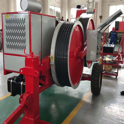 5 नाली 1x40KN 4T रिले कंडक्टर वायर हाइड्रोलिक केबल तनाव मशीन