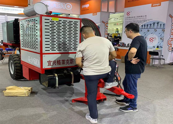 220KV 1x50KN ट्रांसमिशन सिंगल बंडल कंडक्टर स्ट्रिंग उपकरण