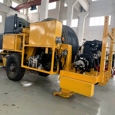 500KV ट्विन कंडक्टर GL2x70KN हाइड्रोलिक केबल टेंशनर स्ट्रिंगिंग मशीन